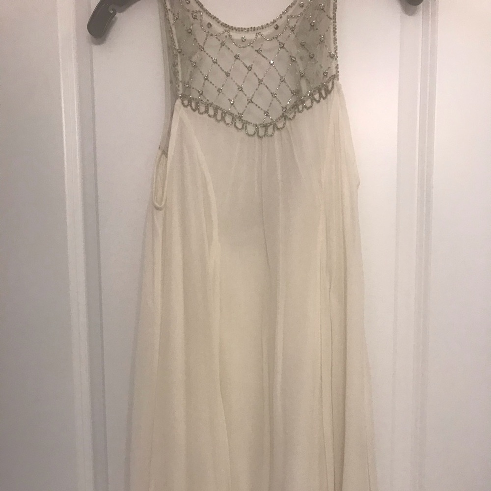 Anthropologie chiffon beaded Glynda dress - Picture 5 of 5
